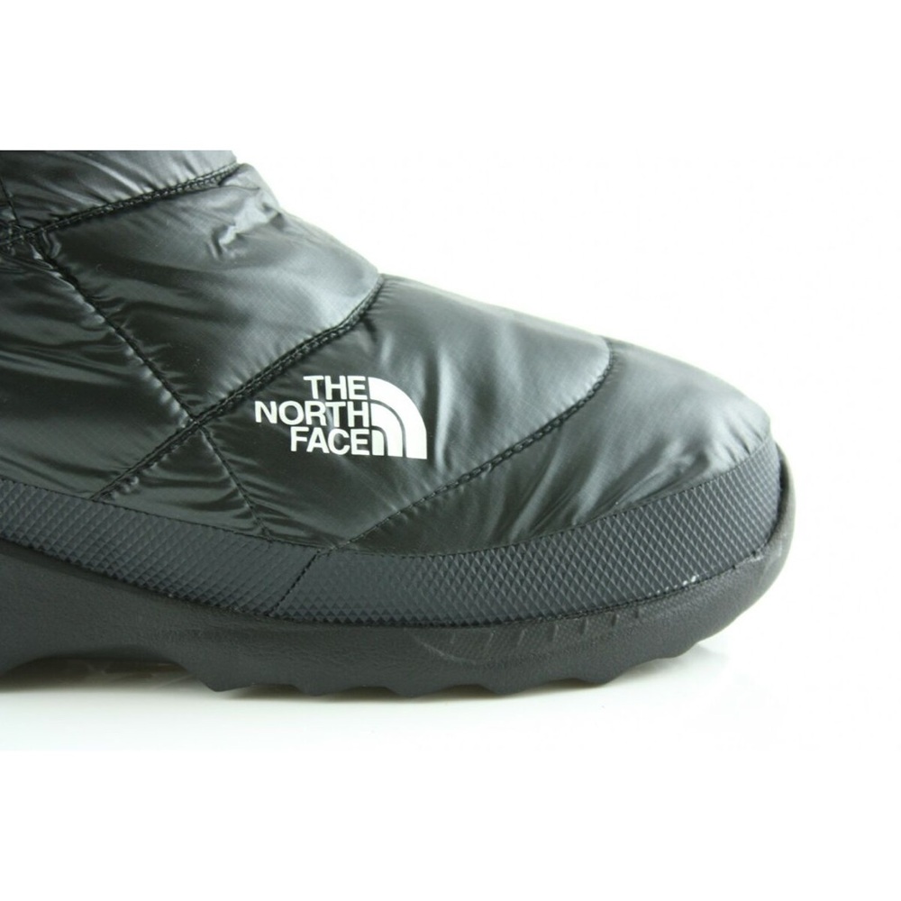 The North Face Womens Bootie Nuptse Shiny Fur 4 Waterproof Black - Picture 2 of 6